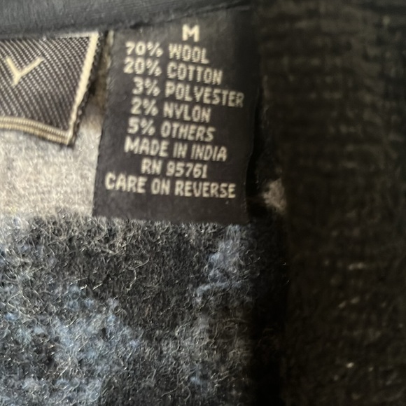 WOOL BLEND SIZE MED SOUTHWEST PATTERN JACKET - Picture 8 of 8